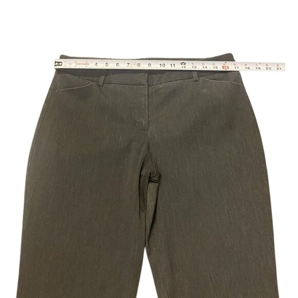 Express Editor Size 10R Dark Gray Mid Rise Bootcut Dress Pants Career Slacks - Picture 4 of 8